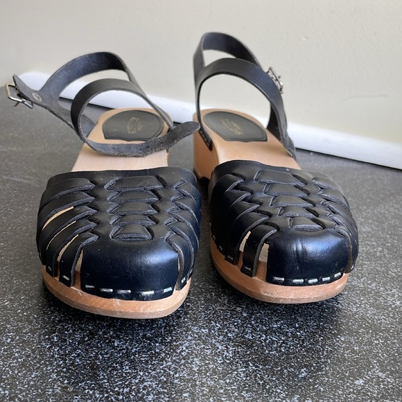 Swedish Hasbeens Black Sandals size 37 - Picture 10 of 13